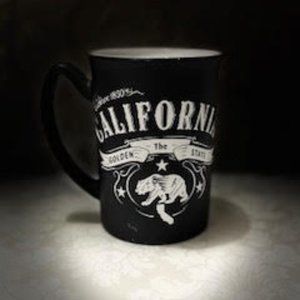 Oversized California Coffee Mug-Black